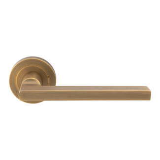 Carlisle Brass Trentino Straight Lever Handle On Round Rose - 124 x 63mm