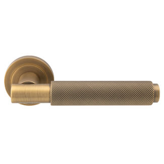 Carlisle Brass Varese Round Bar Knurled Lever Handle - 130 x 63mm