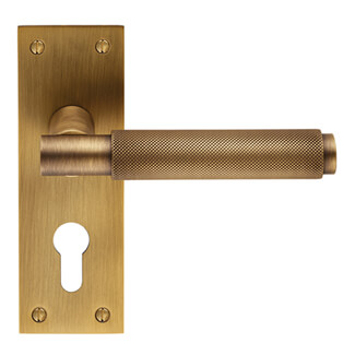 Carlisle Brass Varese Lever Handle with Euro Profile on Backplate - 150 x 50mm