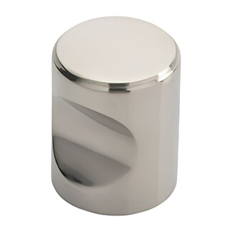 Carlisle Brass Contemporary Polished Stainless Steel Cylindrical Knob