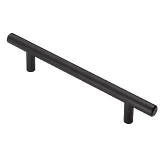 Carlisle Brass Matt Black Steel T-Bar Cylindrical Handle