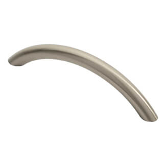 Carlisle Brass Satin Nickel Curved Bow Handle