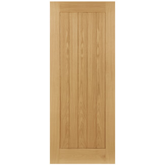 Joseph Miles Norfolk Internal Fire Door with 5 Panel - Unfinished Oak