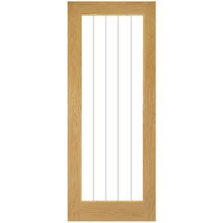 Joseph Miles Norfolk Internal Door with 1 Clear Glazed Light - Prefinished Oak