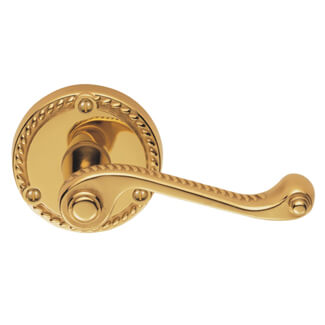 Carlisle Brass Georgian Traditional Curve Lever on Round Rose