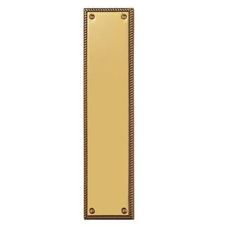 Carlisle Brass Georgian Polished Brass Plain Finger Plate