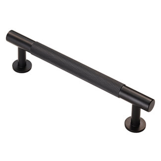 Carlisle Brass Fingertip Matt Black Knurled Pull Handle