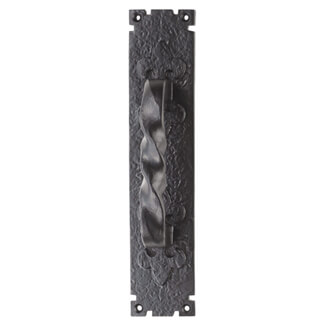 Carlisle Brass Barley Traditional Black Antique Door Handle with Twisted Grip