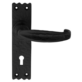 Carlisle Brass Slimline Traditional Black Antique Lever on Backplate