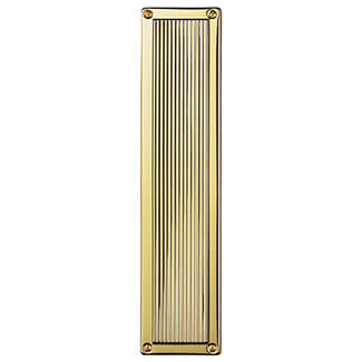 Carlisle Brass Queen Anne Finger Plate - Polished Brass