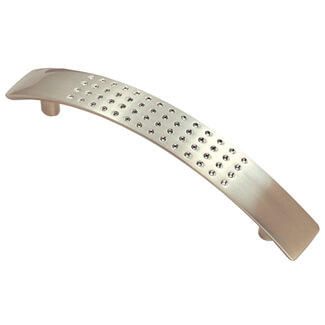 Carlisle Brass Satin Nickel Dimple Cabinet Handle - 156 x 16mm