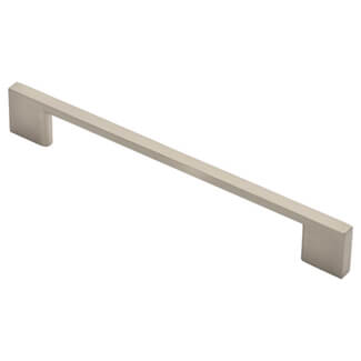 Carlisle Brass Slimline D-Shaped Pull Handle Satin Nickel - 290mm Length