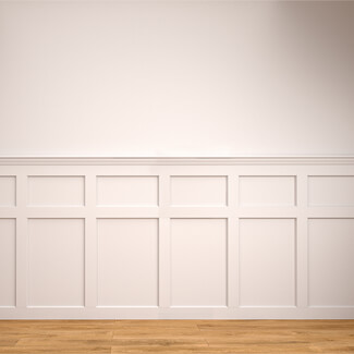 Deanta Hampton Wall Panelling Pack 2400mm - White Primed
