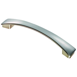 Carlisle Brass Valetta Contemporary Curved Bow Pull Handle - Satin Nickel