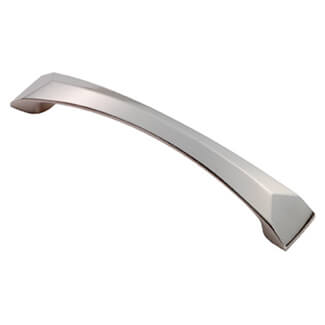 Carlisle Brass Solo Satin Nickel Chiselled End Curved Handle