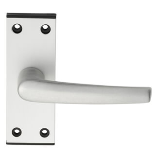 Carlisle Brass Eurospec Aluminium Mial Lever on Latch Backplate