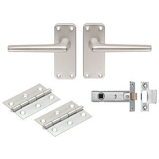 Carlisle Brass Eurospec Aluminium Lever Latch Door Handle Pack