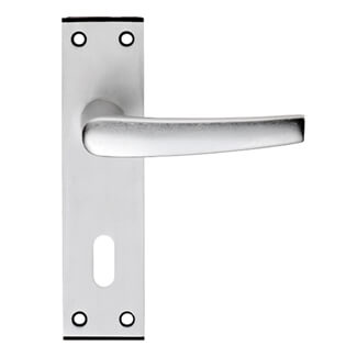Carlisle Brass Eurospec Aluminium Mial Lever on Backplate - 152 x 38mm