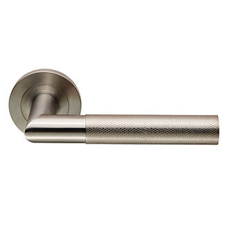 Carlisle Brass Crown Knurled Lever Door Handle
