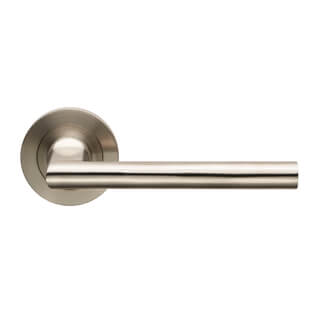 Carlisle Brass Eurospec Steelworx Soho Straight Lever Handle on Round Rose