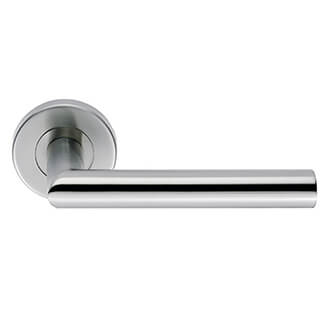 Carlisle Brass Eurospec Steelworx Treviri Lever Handle on Round Rose