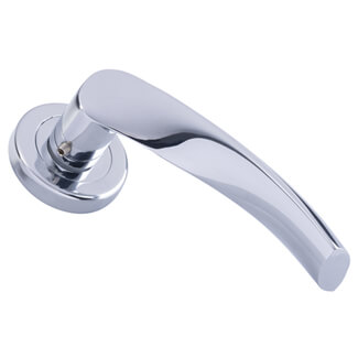 Carlisle Brass Serozzetta Breeze Modern Lever on Round Rose with Angular Twist