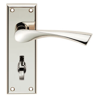 Carlisle Brass Serozzetta Venti Twist Bathroom Door Handle with Privacy Lock
