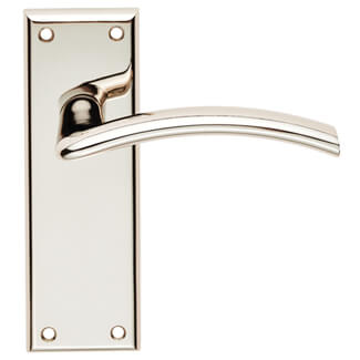 Carlisle Brass Serozzetta Trenta Arched Lever on Latch Backplate