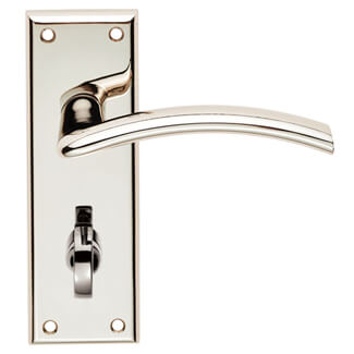 Carlisle Brass Serozzetta Trenta Bathroom Lever Handle with Privacy Lock