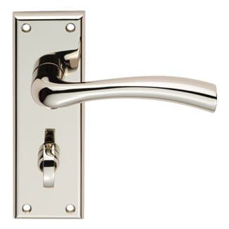 Carlisle Brass Serozzetta Cinquanta Bathroom Lever Handle with Privacy Lock