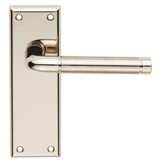 Carlisle Brass Serozzetta Quaranta Dual Finish Lever on Latch Backplate
