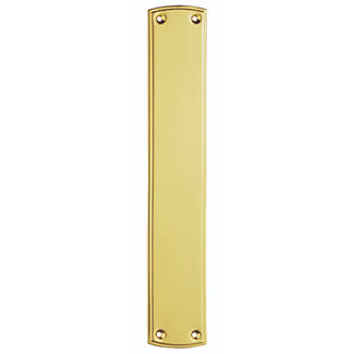 Carlisle Brass Ornate Finger Plate - Polished Brass