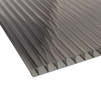 Storm 10mm Twinwall Polycarbonate Sheet Bronze - 700mm Width