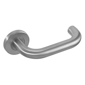 Joseph Miles Stainless Steel 19mm Safety Lever Handle on Round Rose