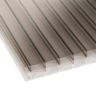 Storm 25mm Multiwall Polycarbonate Sheet Bronze-Opal - 1250mm Width
