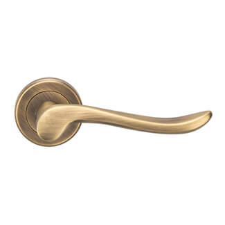Carlisle Brass Serozzetta Verdun Robust Scroll Lever Handle on Round Rose
