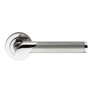 Carlisle Brass Serozzetta Irwin Dual Finish Lever Handle on Rose