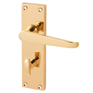 Joseph Miles Victorian Traditional Bathroom Lever Handle with Privacy Lock