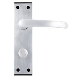 Joseph Miles Aluminium Black End Cap Lever Handle with Privacy Lock
