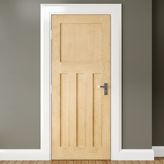 Joseph Miles Camberly Internal Door with 4 Panel - Unfinished Oak