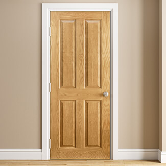 Joseph Miles Kelby Internal Door with 4 Panel - Prefinished Oak