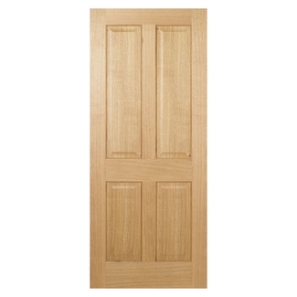 LPD Regency Internal Fire Door with 4 Panel - Prefinished Oak