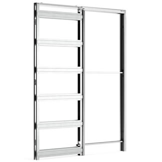 Atlantic Ermetika EvoKit Raw Wood Framed Pocket Door System - 100mm Wall Thickness