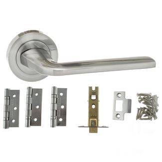 Atlantic Eco Surf Door Handle Pack - Satin Chrome