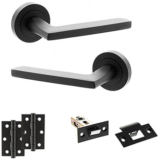 Atlantic Status Alaska Door Handle Pack - Matt Black