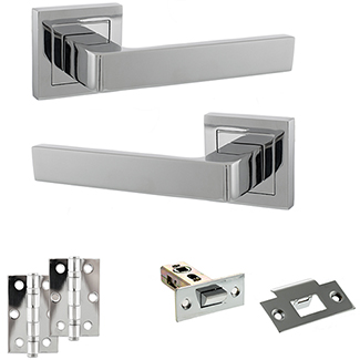 Atlantic Status Montana Door Handle Pack - Polished Chrome