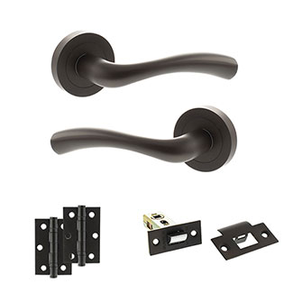 Atlantic Status Texas Door Handle Pack - Urban Dark Bronze