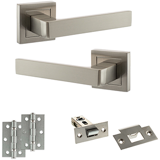 Atlantic Status Montana Door Handle Pack - Satin Nickel