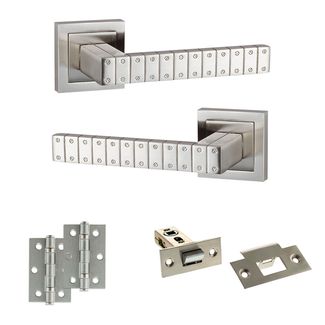 Atlantic Senza Pari Bianca Door Handle Pack - Satin Nickel