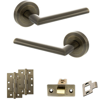 Atlantic Status Alabama Door Handle Pack - Antique Brass